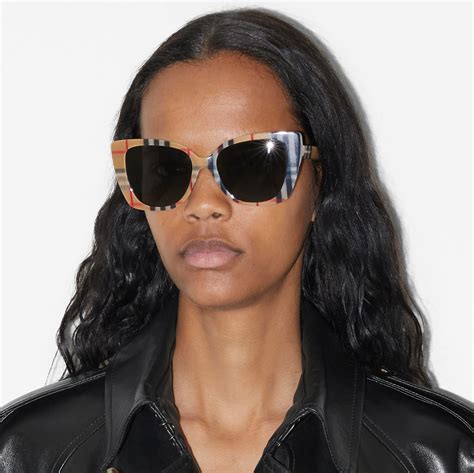 burberry sonnenbrille damen 2016|Check Oversized Sunglasses in Beige .